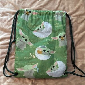 Baby Yoda Drawstring Bag